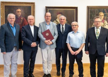 04.07.2022, Lublin - Katolicki Uniwersytet Lubelski. Powołanie dr hab. Pawła Krasa na dyrektora Centrum Studiów Mediewistycznych
Fot. Tomasz Koryszko/KUL